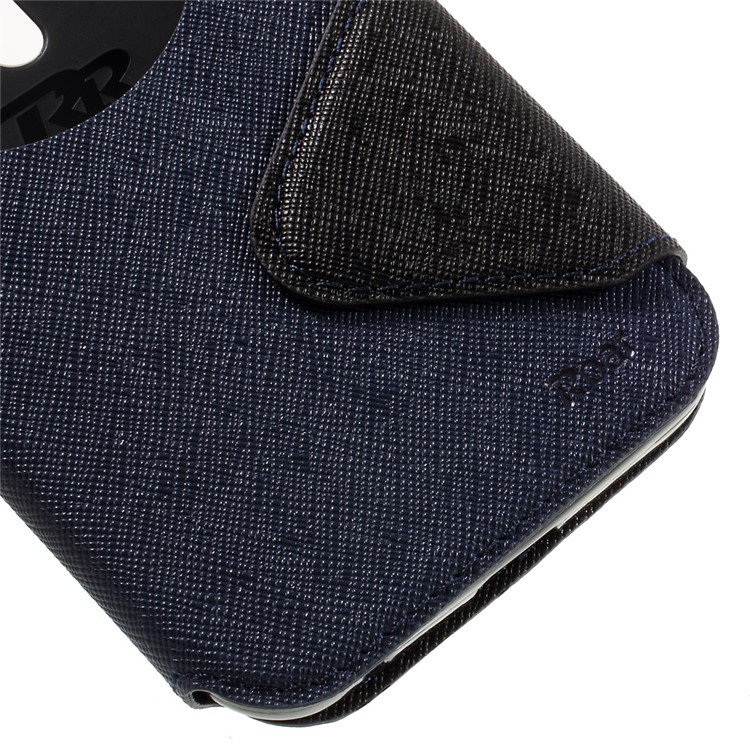 ROAR KOREA View Window Leather Phone Cover for Asus Zenfone 2 Laser ZE500KG ZE500KL 5.0-inch - Dark Blue-7