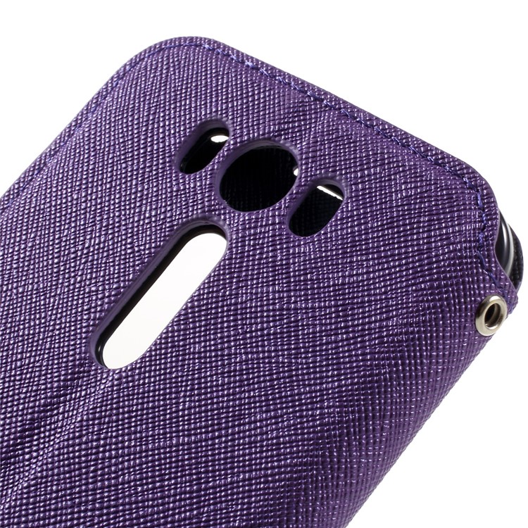 ROAR View Window Leather Protective Case for Asus Zenfone 2 Laser ZE500KG ZE500KL 5.0-inch - Purple-8