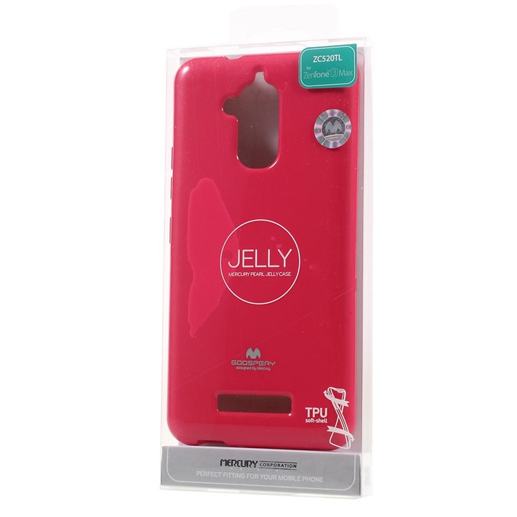MERCURY GOOSPERY Glitter Powder Soft TPU Case for Asus Zenfone 3 Max ZC520TL - Rose-6
