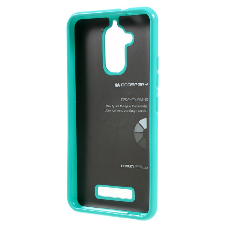 MERCURY GOOSPERY Glitter Powder TPU Back Cover for Asus Zenfone 3 Max ZC520TL - Cyan-2