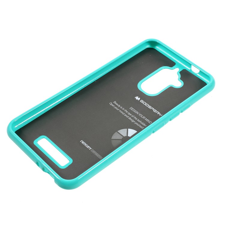 MERCURY GOOSPERY Glitter Powder TPU Back Cover for Asus Zenfone 3 Max ZC520TL - Cyan-3