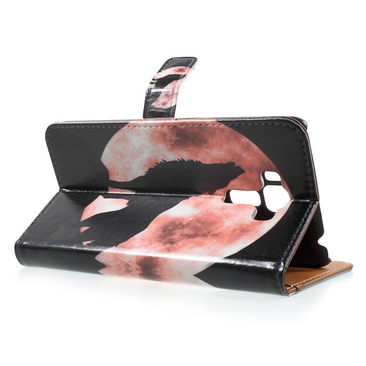 Patterned Leather Wallet Magnetic Case for Asus Zenfone 3 Laser ZC551KL - Wolf-3