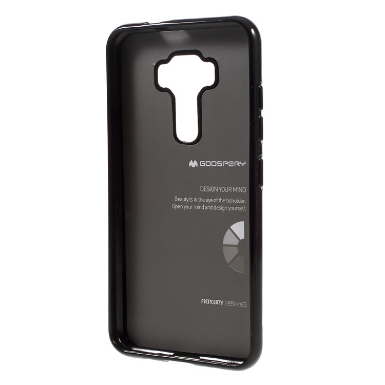 MERCURY GOOSPERY Flash Powder TPU Case for Asus Zenfone 3 ZE520KL - Black-2