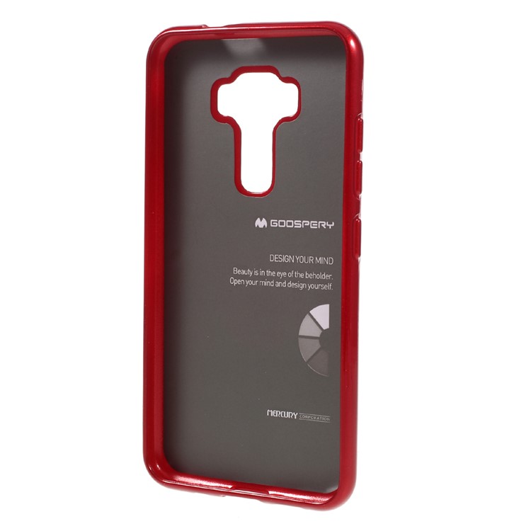 MERCURY GOOSPERY Flash Powder TPU Back Case for Asus Zenfone 3 ZE520KL - Red-2