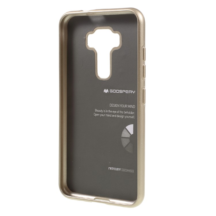 MERCURY GOOSPERY Flash Powder TPU Protective Case for Asus Zenfone 3 ZE520KL - Gold-2