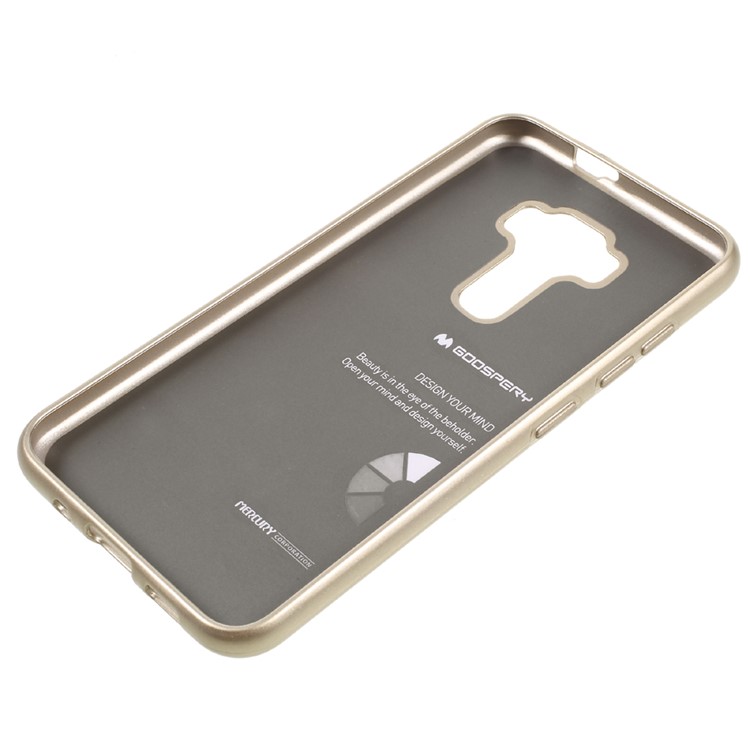 MERCURY GOOSPERY Flash Powder TPU Protective Case for Asus Zenfone 3 ZE520KL - Gold-5