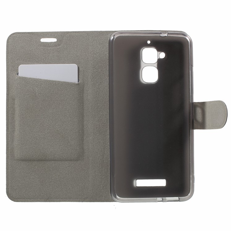 Crazy Horse Stand Leather Case for Asus Zenfone 3 Max Built-in Steel Sheet - Black-4