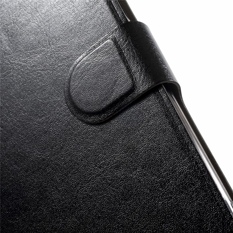 Crazy Horse Stand Leather Case for Asus Zenfone 3 Max Built-in Steel Sheet - Black-8