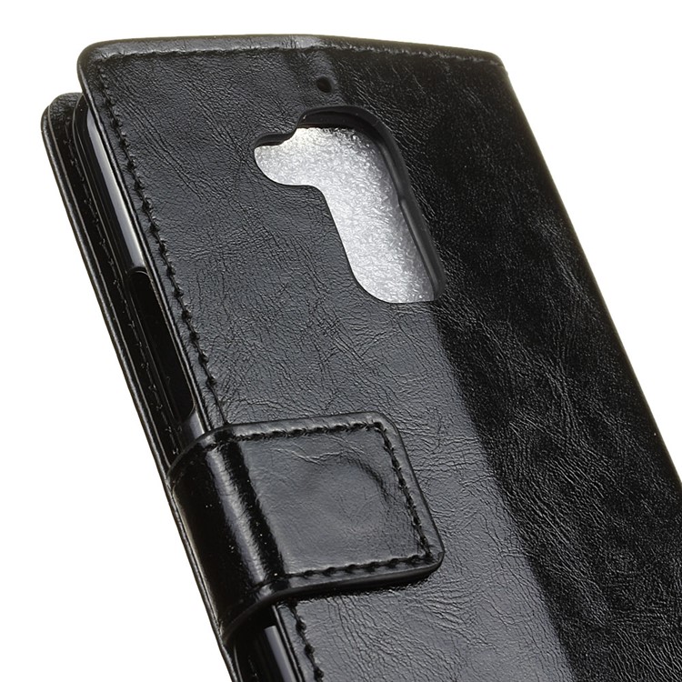 Crazy Horse Leather Wallet Case for Asus Zenfone 3 Max ZC520TL - Black-7