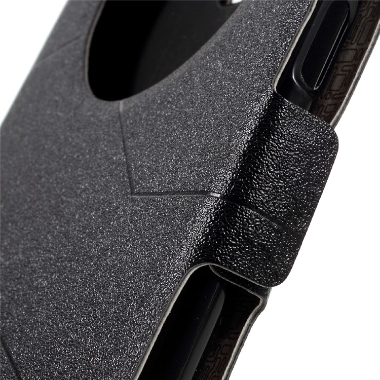 Window View Sand-like Leather Case for Asus Zenfone 3 Laser ZC551KL - Black-9