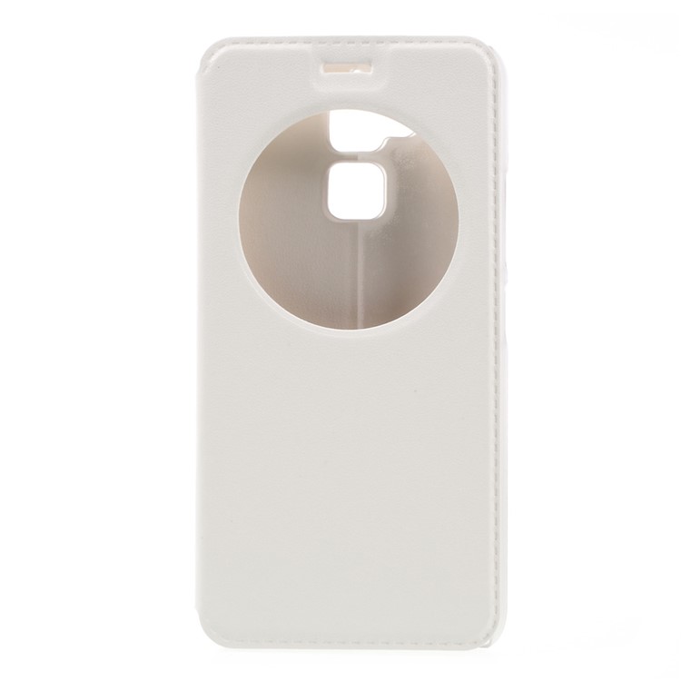 Hollow View Window Leather Case for Asus Zenfone 3 Max ZC520TL - White-3
