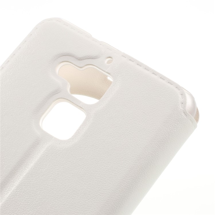 Hollow View Window Leather Case for Asus Zenfone 3 Max ZC520TL - White-8