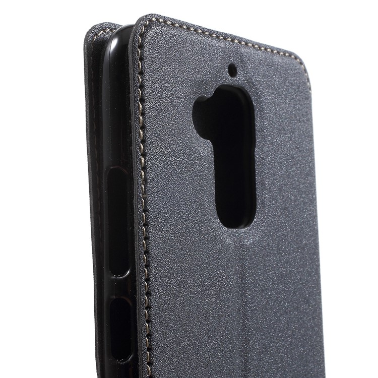 Sand-like Texture Magnetic Leather Case for Asus Zenfone 3 Max ZC520TL - Grey-8
