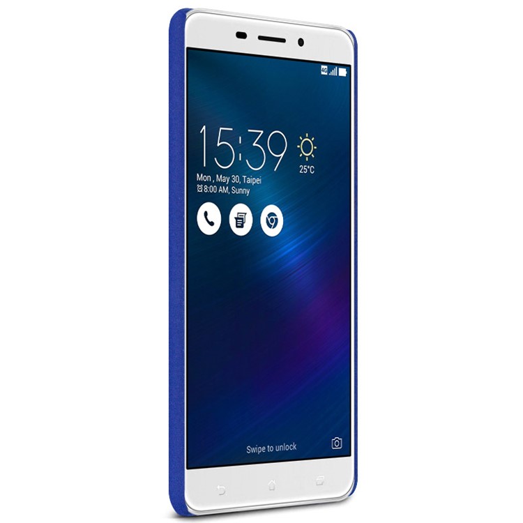 IMAK Matte Hard Shell Case with Ring Kickstand for Asus Zenfone 3 Laser ZC551KL - Blue-4