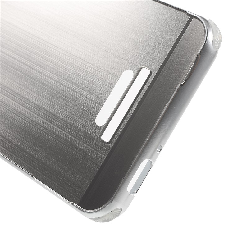 Brushed Plastic Aluminum Alloy Drop-proof Phone Case for Asus Zenfone 3 Max ZC520TL - Silver-5