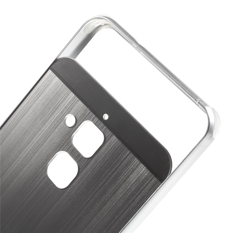 Brushed Plastic Aluminum Alloy Drop-proof Phone Case for Asus Zenfone 3 Max ZC520TL - Silver-6