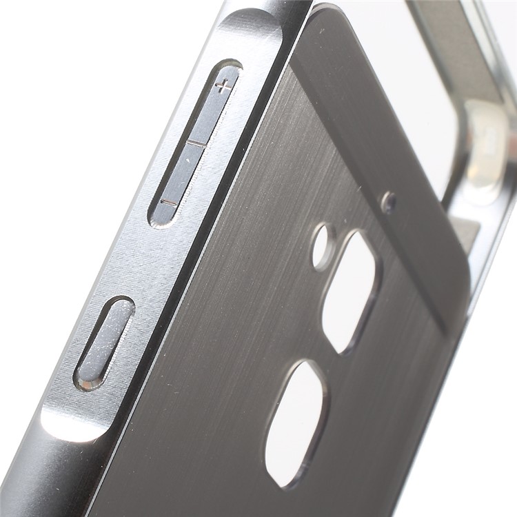 Brushed Plastic Aluminum Alloy Drop-proof Phone Case for Asus Zenfone 3 Max ZC520TL - Silver-7