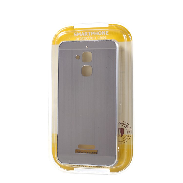 Brushed Plastic Aluminum Alloy Drop-proof Phone Case for Asus Zenfone 3 Max ZC520TL - Silver-8