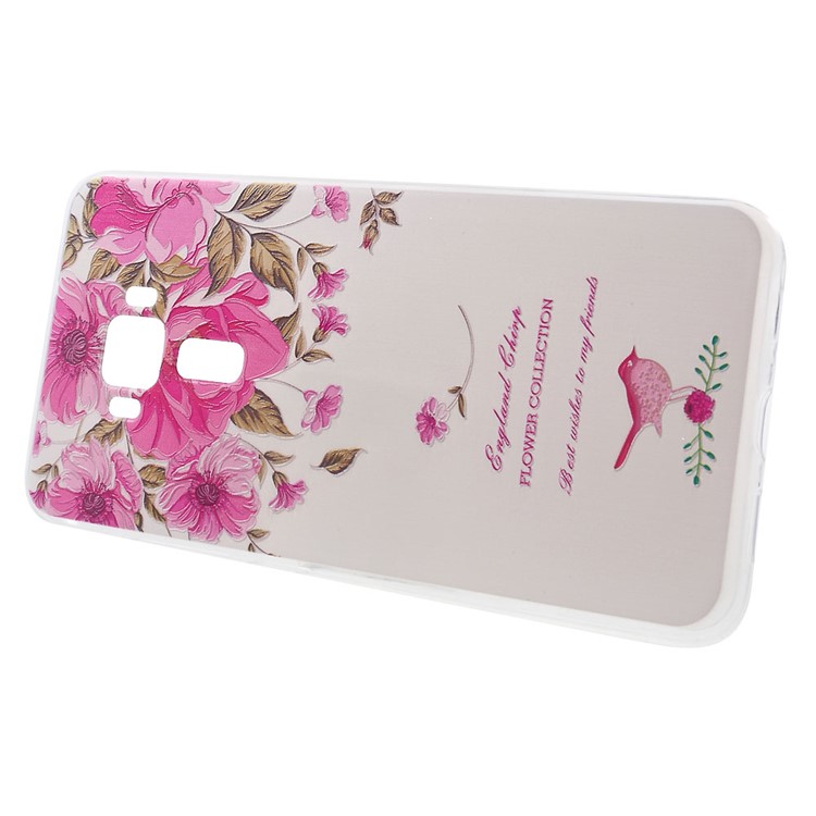 Softlyfit Embossed Pattern TPU Soft Case for ASUS ZenFone 3 ZE552KL - Blooming Flowers-2