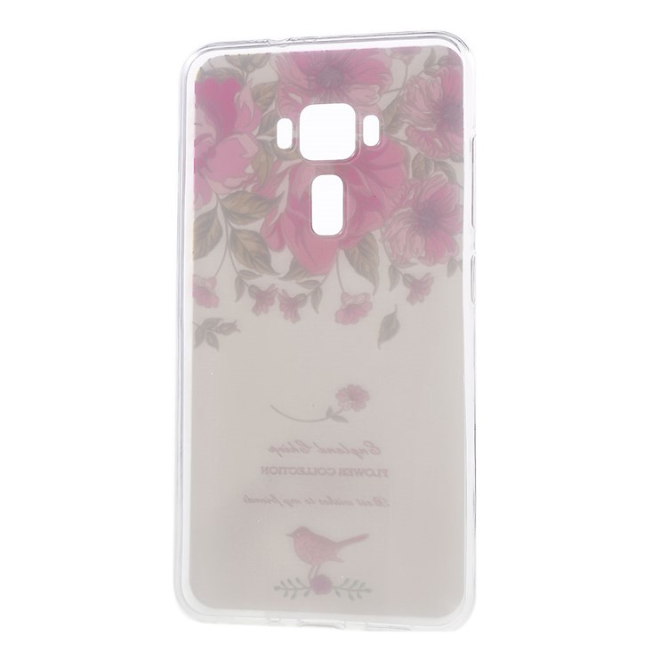Softlyfit Embossed Pattern TPU Soft Case for ASUS ZenFone 3 ZE552KL - Blooming Flowers-6