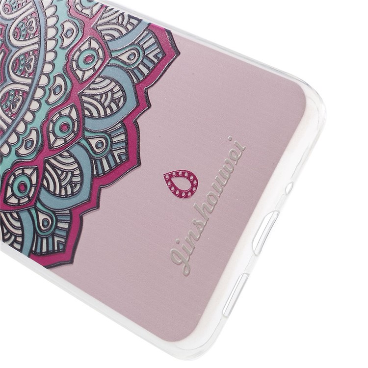 Softlyfit Embossed Pattern TPU Cellphone Case for ASUS ZenFone 3 ZE552KL - Mandala-3