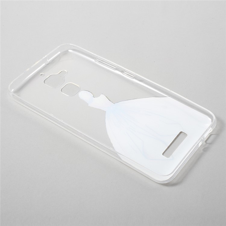 Ultrathin TPU Patterned Cover for Asus Zenfone 3 Max ZC520TL - Girl in White Dress-2