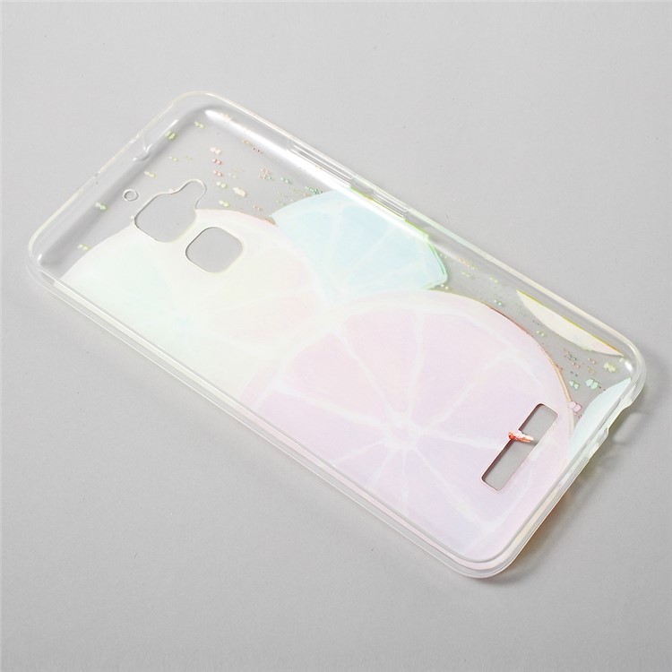 Ultrathin Pattern Printing TPU Cover for Asus Zenfone 3 Max ZC520TL - Lemon-2