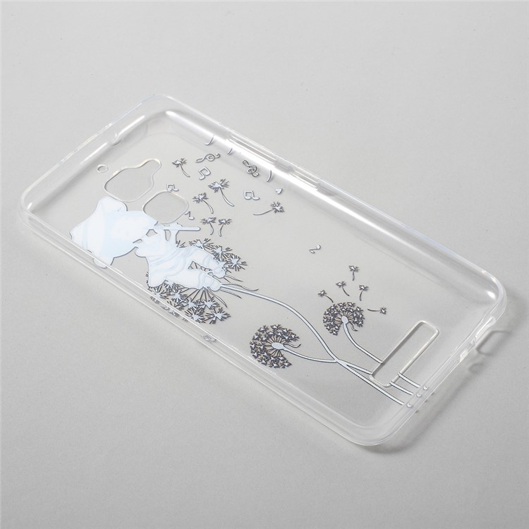 Ultrathin Soft TPU Cover for Asus Zenfone 3 Max ZC520TL - Girl Playing Flute and Dandelion-2