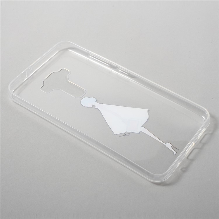 Patterned Clear TPU Cover for Asus Zenfone 3 ZE520KL - Fashion Lady-2