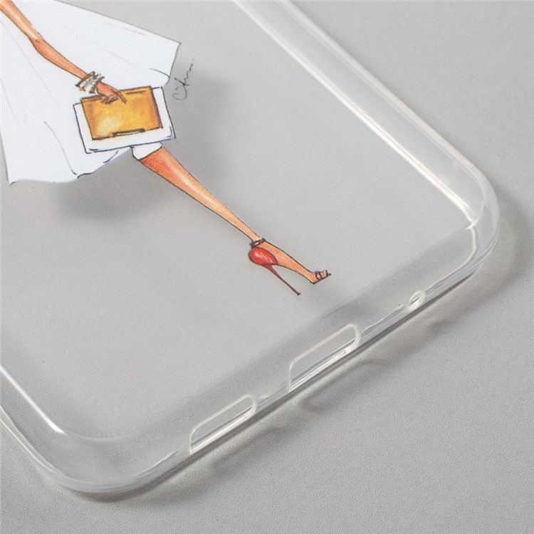 Patterned Clear TPU Cover for Asus Zenfone 3 ZE520KL - Fashion Lady-4