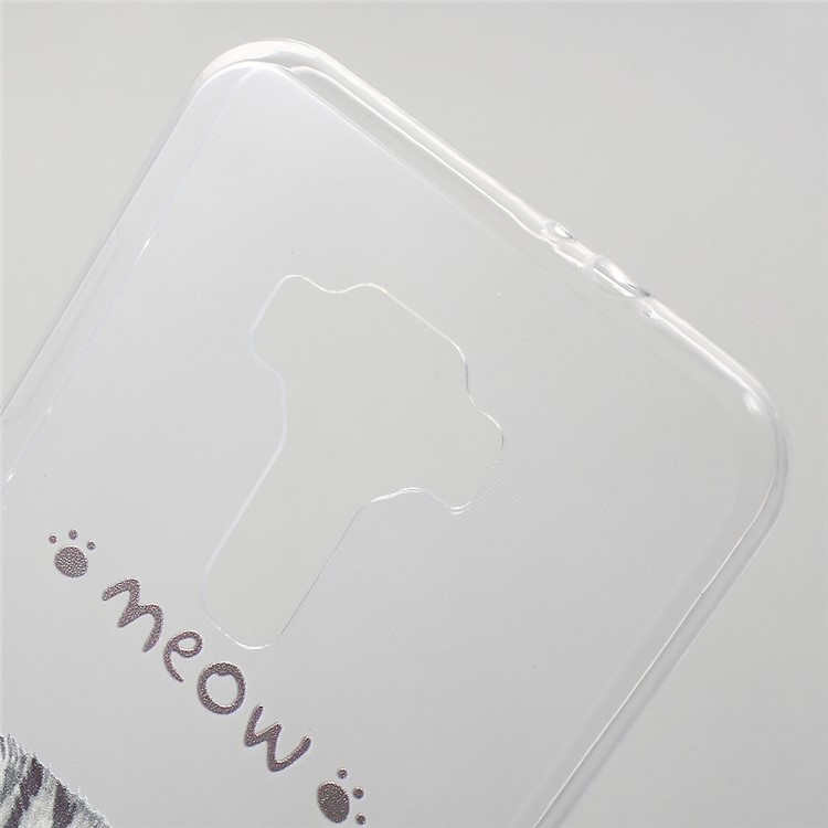 Patterned Gel TPU Cell Phone Case for Asus Zenfone 3 ZE520KL - Adorable Cat-3