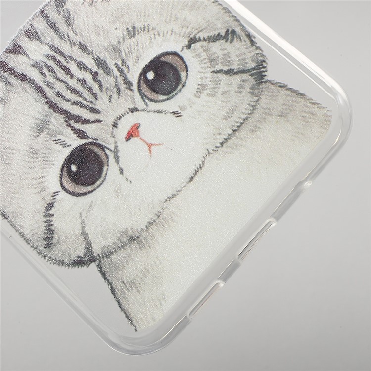 Patterned Gel TPU Cell Phone Case for Asus Zenfone 3 ZE520KL - Adorable Cat-4