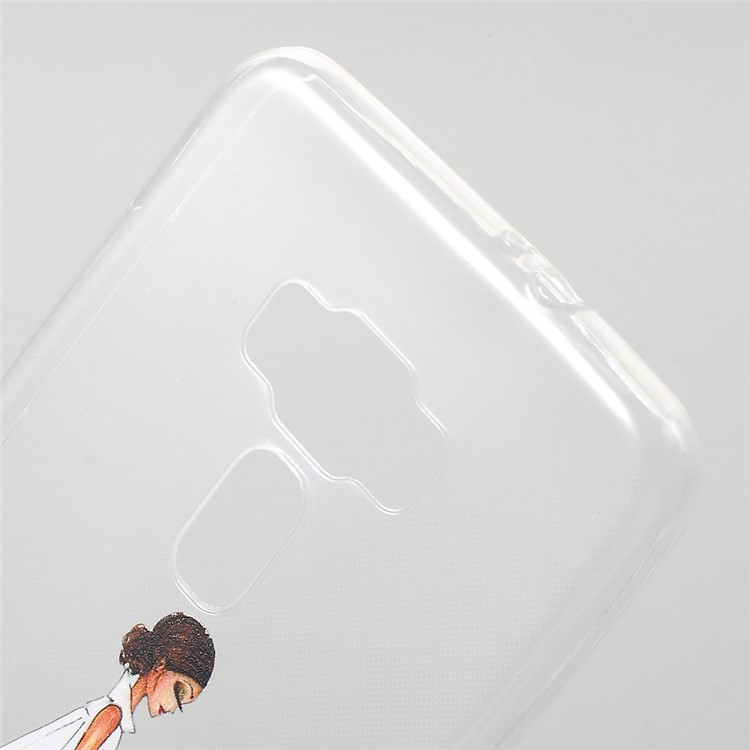 Patterned Soft TPU Ultrathin Case for Asus Zenfone 3 ZE552KL - Fashion Girl Holding Bag-4