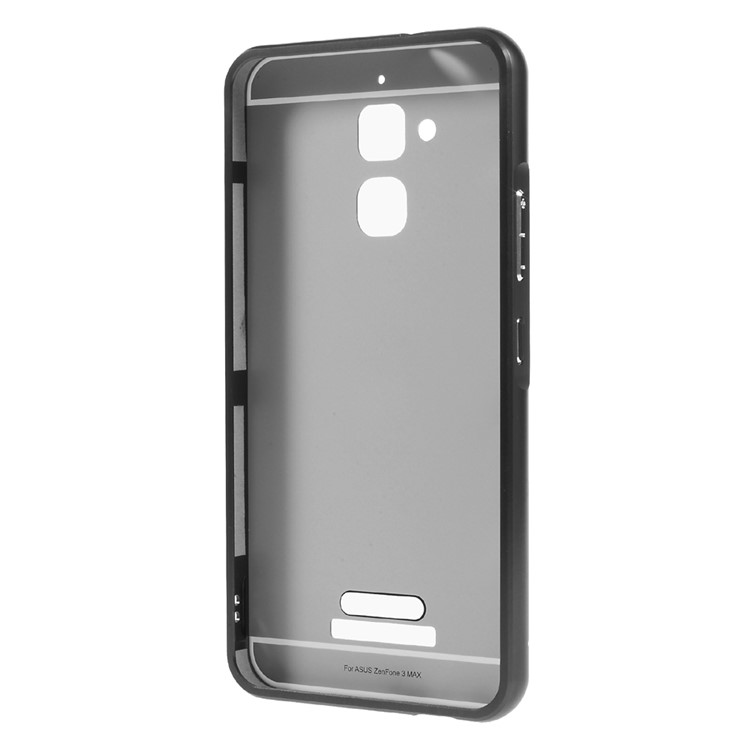 2-in-1 Slide-in Metal Frame Plastic Hard Case for Asus Zenfone 3 Max ZC553KL - Black-3