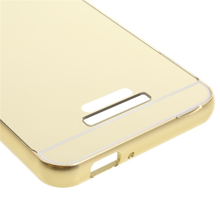 2-in-1 Slide-in Metal Frame Plastic Hard Phone Back Shell for Asus Zenfone 3 Max ZC520TL - Gold-6