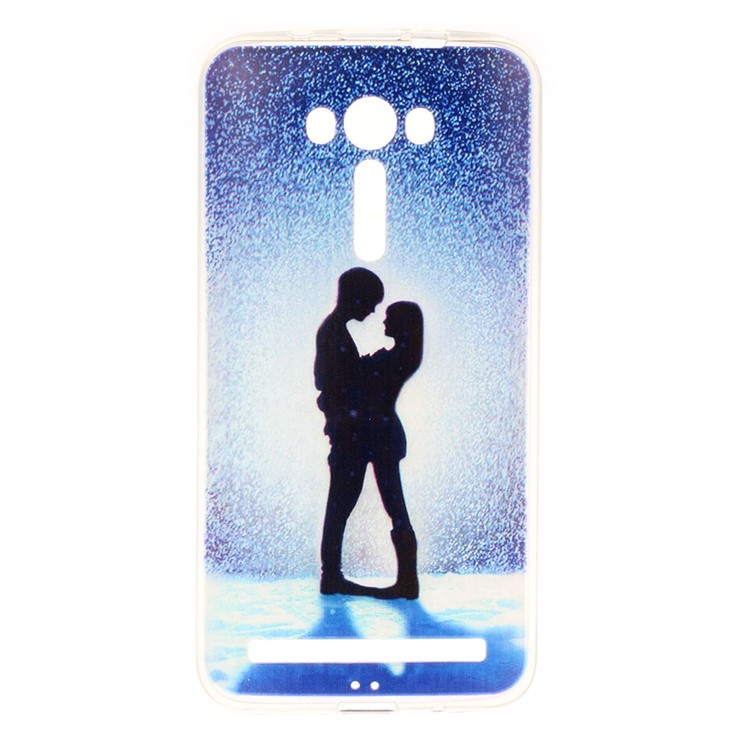 Patterned TPU Gel Case for Asus Zenfone 2 Laser ZE550KL 5.5-inch - Lovers-1