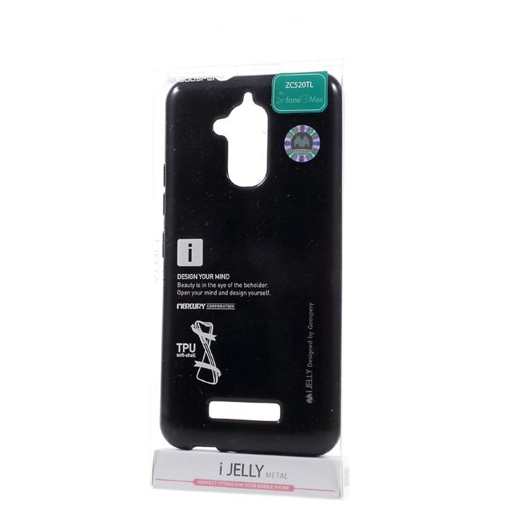 MERCURY GOOSPERY i JELLY TPU Case for Asus Zenfone 3 Max ZC520TL - Black-6