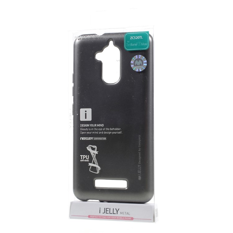 MERCURY GOOSPERY i JELLY TPU Shell Case for Asus Zenfone 3 Max ZC520TL - Grey-6
