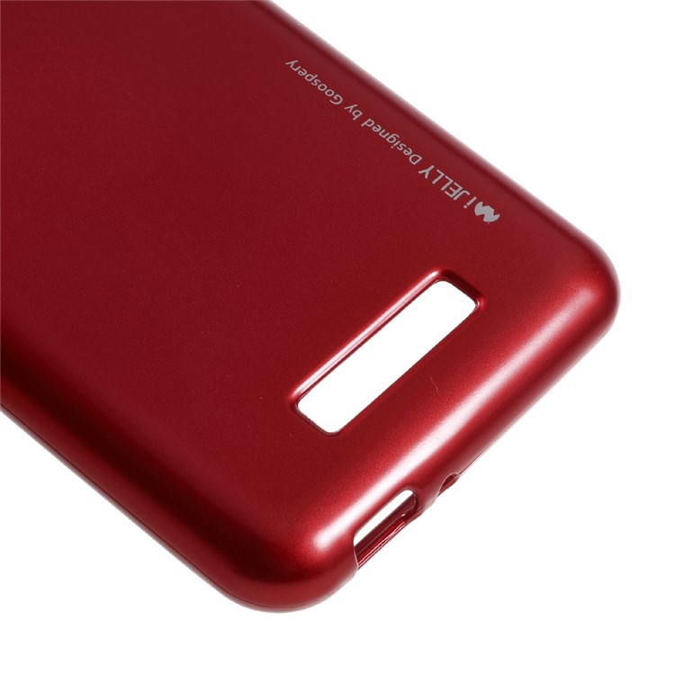 MERCURY GOOSPERY i JELLY TPU Protective Case for Asus Zenfone 3 Max ZC520TL - Red-4