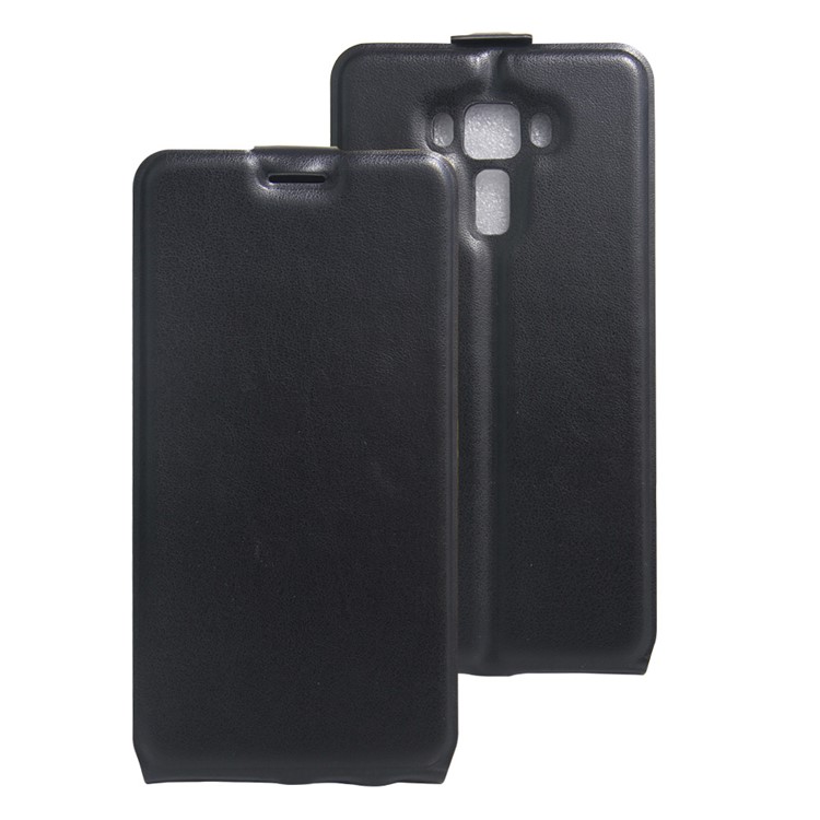 Crazy Horse Leather Vertical Case for Asus Zenfone 3 Laser ZC551KL - Black-1