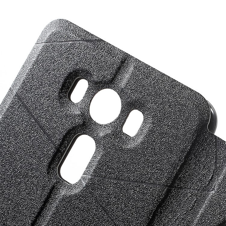 Window View Sand-like Leather Phone Case for Asus Zenfone 3 Deluxe ZS550KL 5.5 inch - Black-6