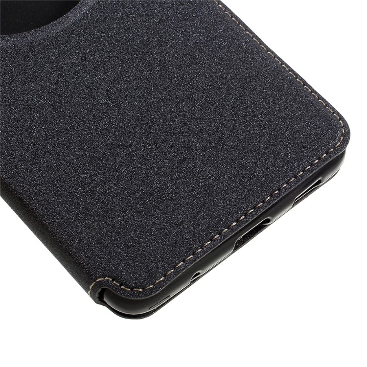 Sand-like View Window Leather Smart Case for Asus Zenfone 3 Deluxe ZS550KL 5.5 inch - Grey-7
