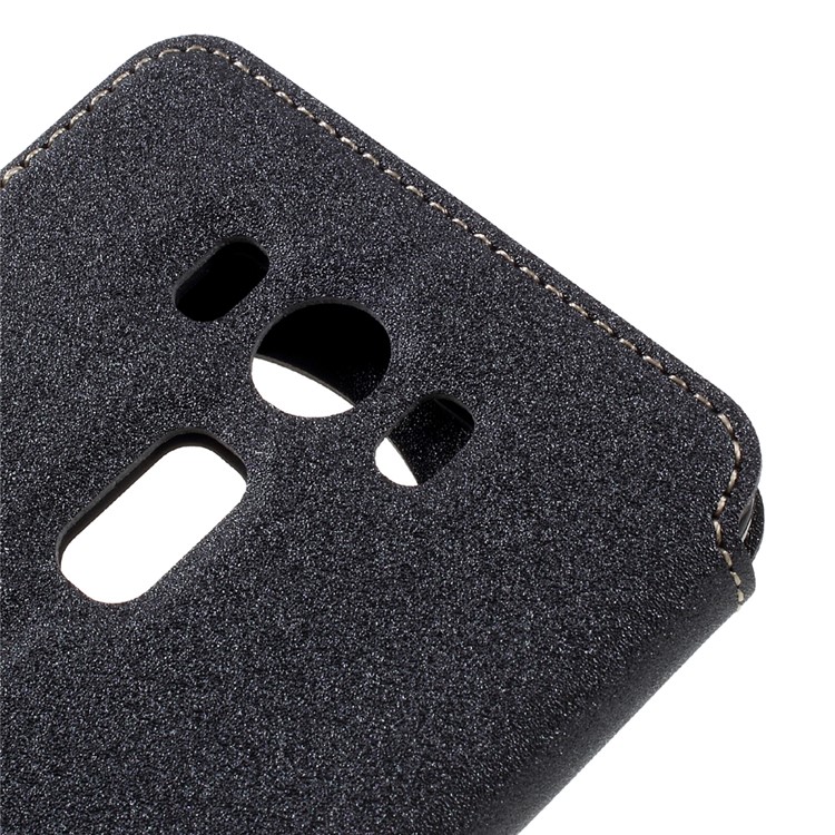 Sand-like View Window Leather Smart Case for Asus Zenfone 3 Deluxe ZS550KL 5.5 inch - Grey-8