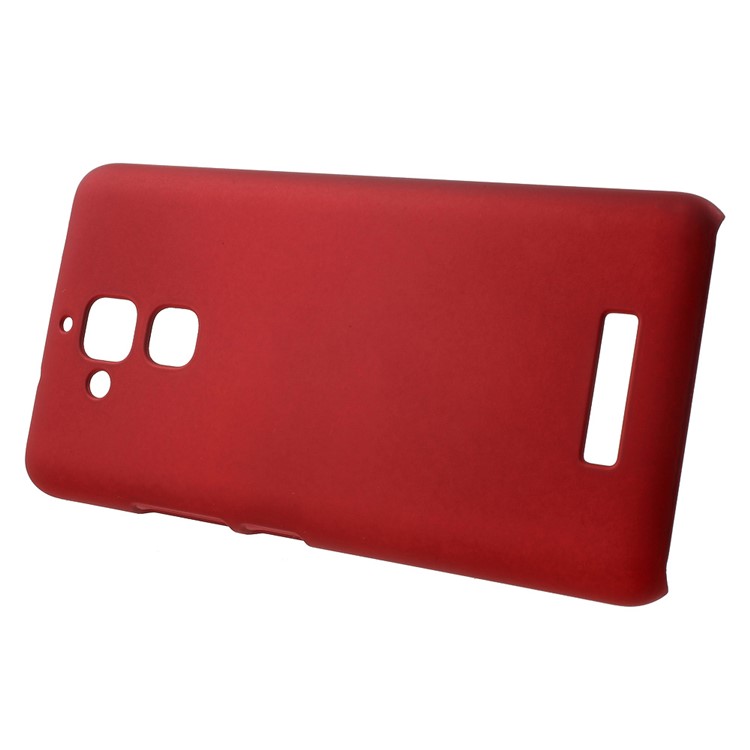 Rubberized Hard Shell Case for Asus Zenfone 3 Max ZC520TL - Red-2