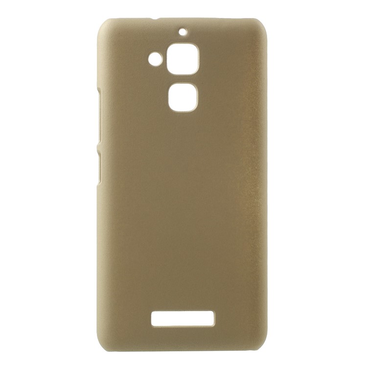 Rubberized Hard PC Case for Asus Zenfone 3 Max ZC520TL - Gold-1