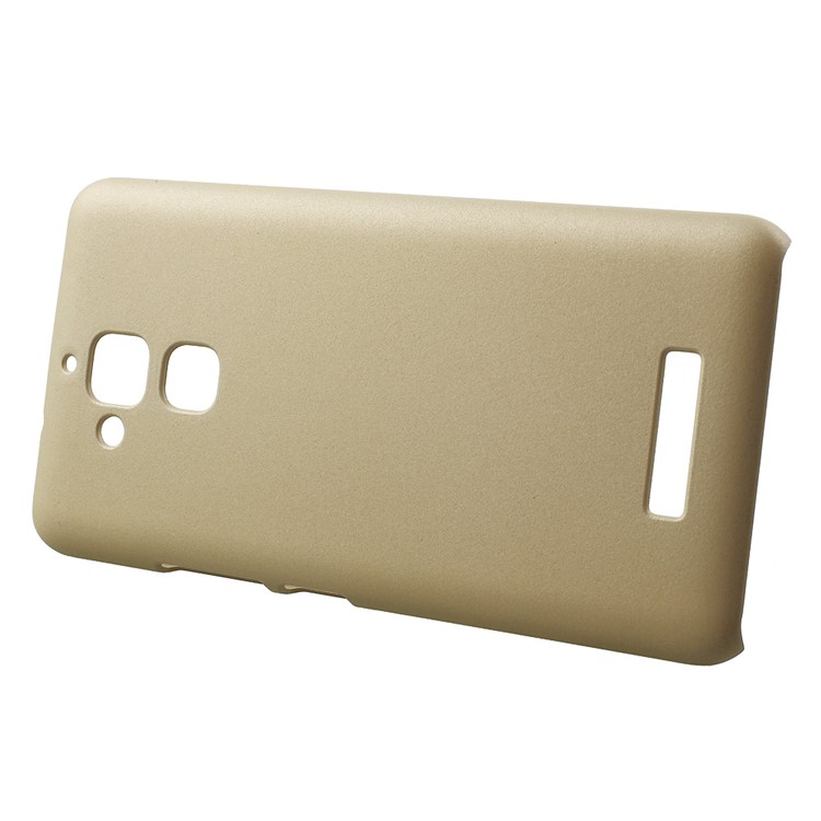 Rubberized Hard PC Case for Asus Zenfone 3 Max ZC520TL - Gold-2