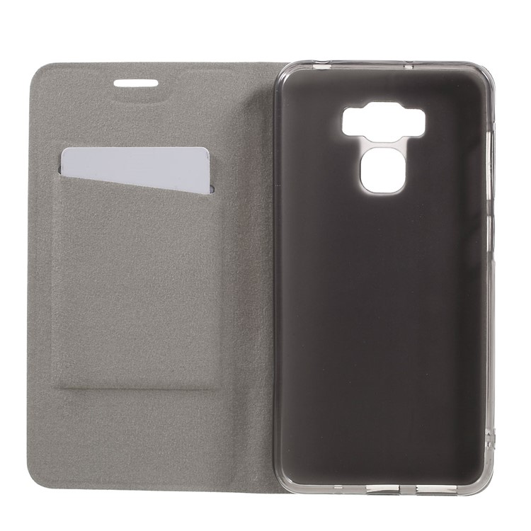 Cross Texture Leather Card Holder Case for Asus Zenfone 3 Max ZC553KL - Black-6