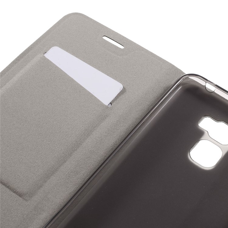 Cross Texture Leather Card Holder Case for Asus Zenfone 3 Max ZC553KL - Black-8