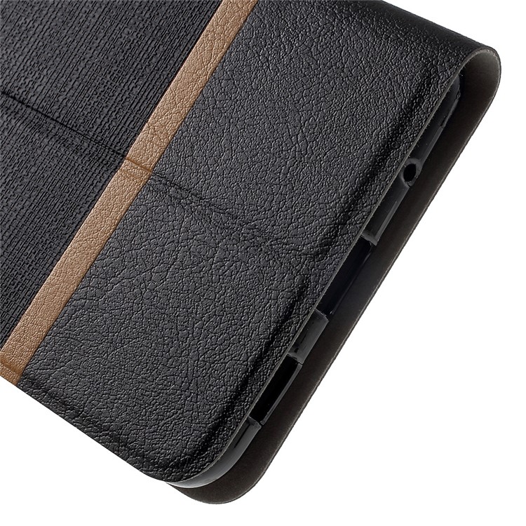 Cross Texture Leather Stand Case for Asus Zenfone 3 Deluxe ZS550KL 5.5 Built-in Steel Sheet - Black-7