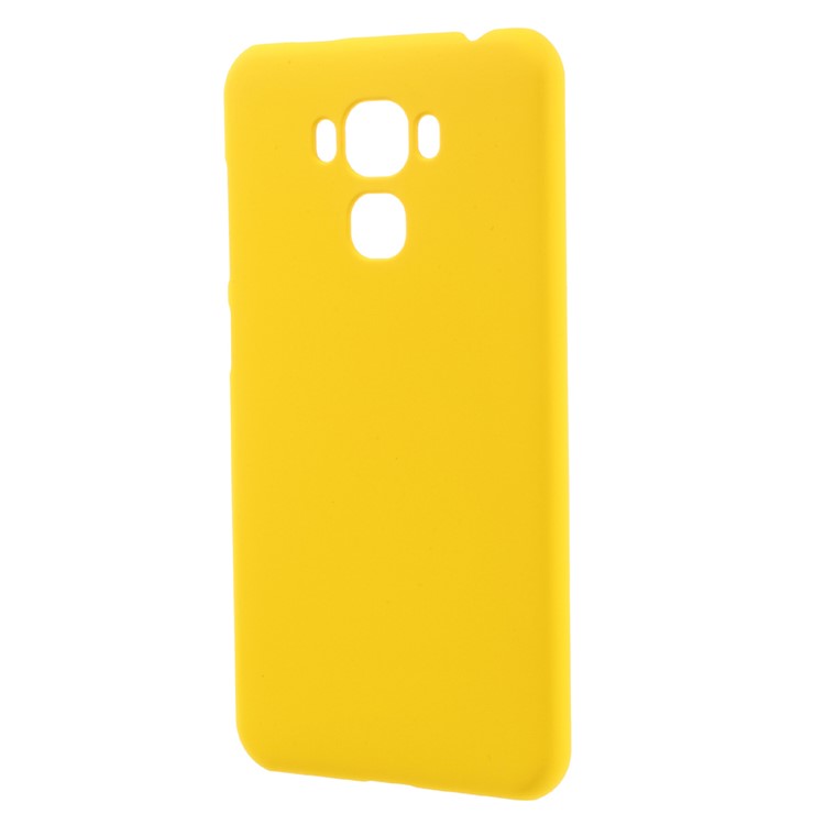 Rubberized Hard Back Case for Asus Zenfone 3 Max ZC553KL - Yellow-3